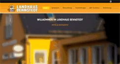 Desktop Screenshot of landhaus-bennstedt.de