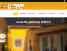 Tablet Screenshot of landhaus-bennstedt.de